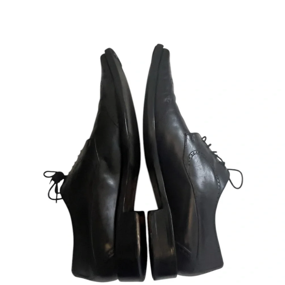 Men's Black Leather Dress Shoes